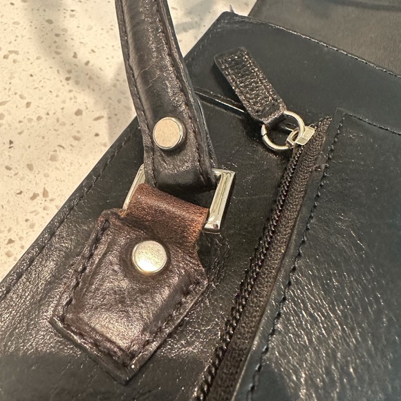 Wilson Black Leather Computer Briefcase - Picture 8 of 11